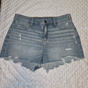 Aerie Light Blue Distressed Jean Shorts